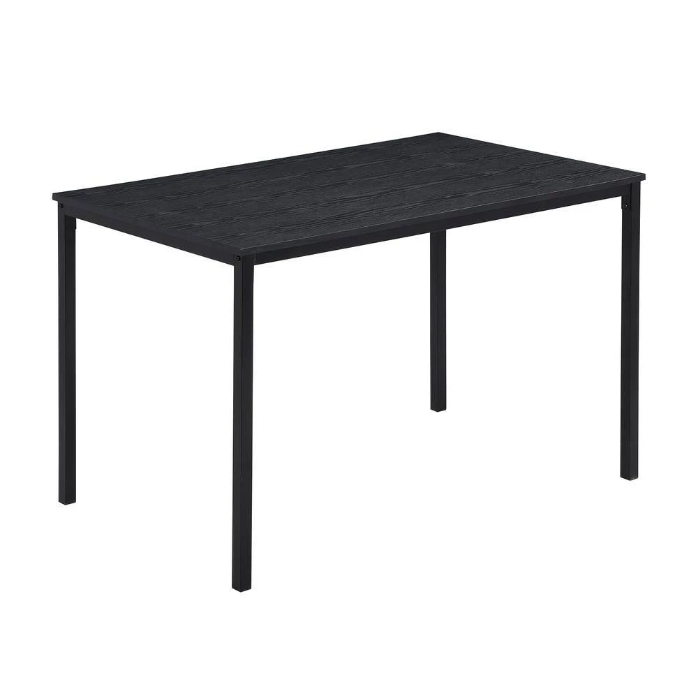 3-Piece Rectangle Wood Top Black Dining Set with 2-Benches by GODEER - Image 13