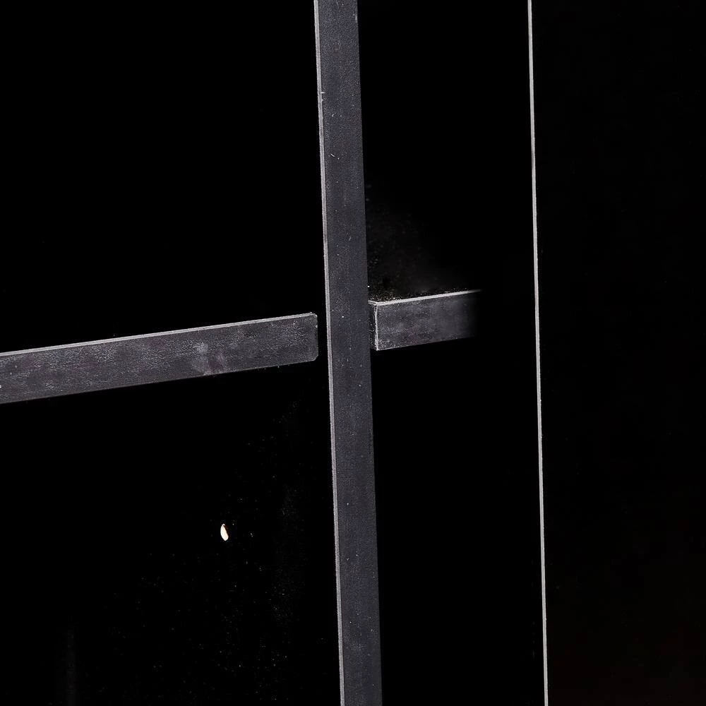 Black Sideboard Storage Cabinet with LED Light, Modern Kitchen Unit Cupboard Buffet Wooden Storage by GODEER - Image 6