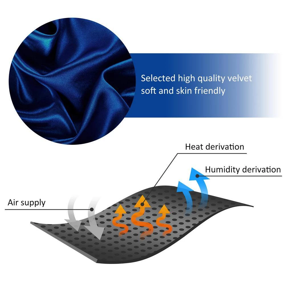 80 in. W Rolled Arms Velvet Straight 3-Seater Sofa with Nailhead Decoration, 3 Pillows included in Blue by GODEER - Image 7