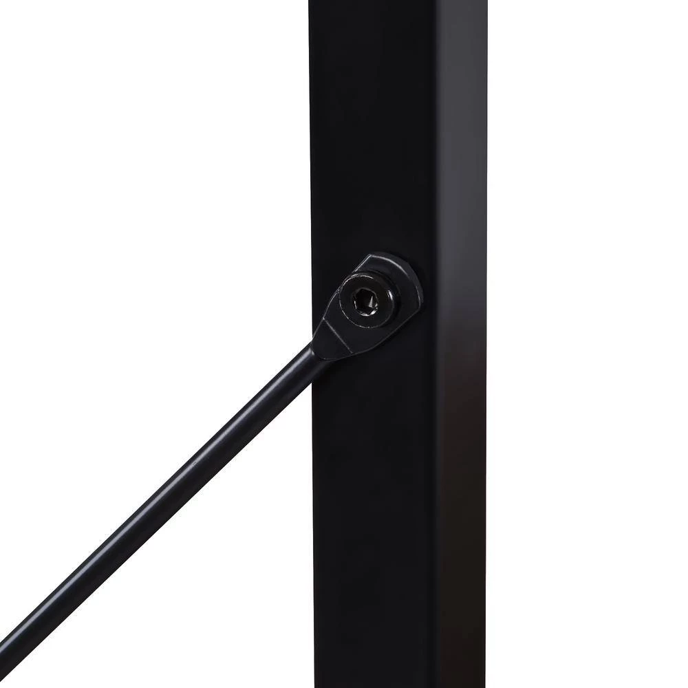 63 in. Distressed Brown 5-Shelf Standard Bookcase with Rustic Wood and Metal Frame, Large Open Bookshelf for Living Room by GODEER - Image 9