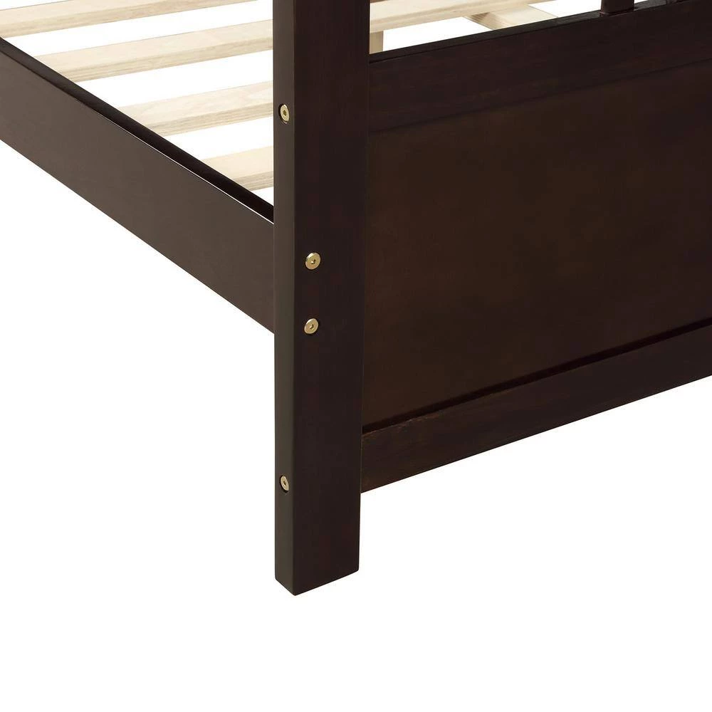 Espresso Full Solid Wood Daybed, Multifunctional by GODEER - Image 6