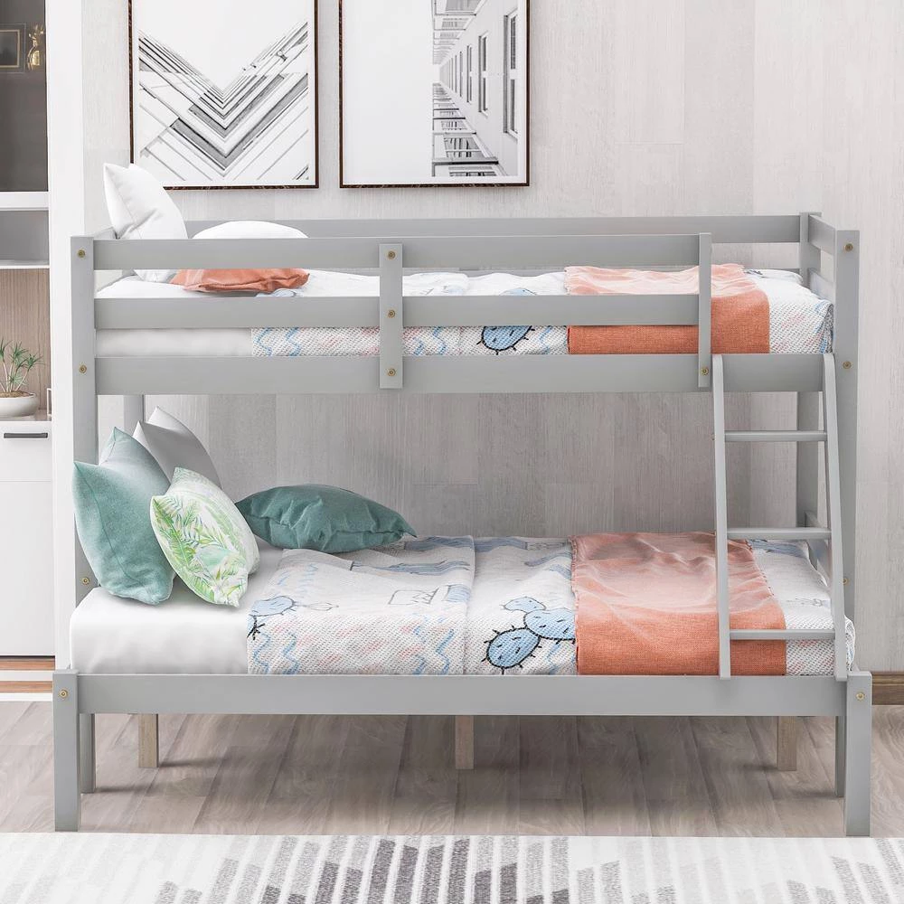 Gray Twin over Full Bunk Bed by GODEER - Image 12