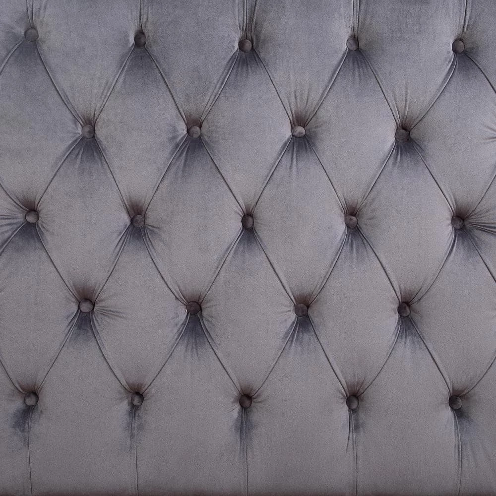 Gray Twin Daybed with Trundle, Upholstered Tufted Sofa Bed with Nailhead Trim by GODEER - Image 7