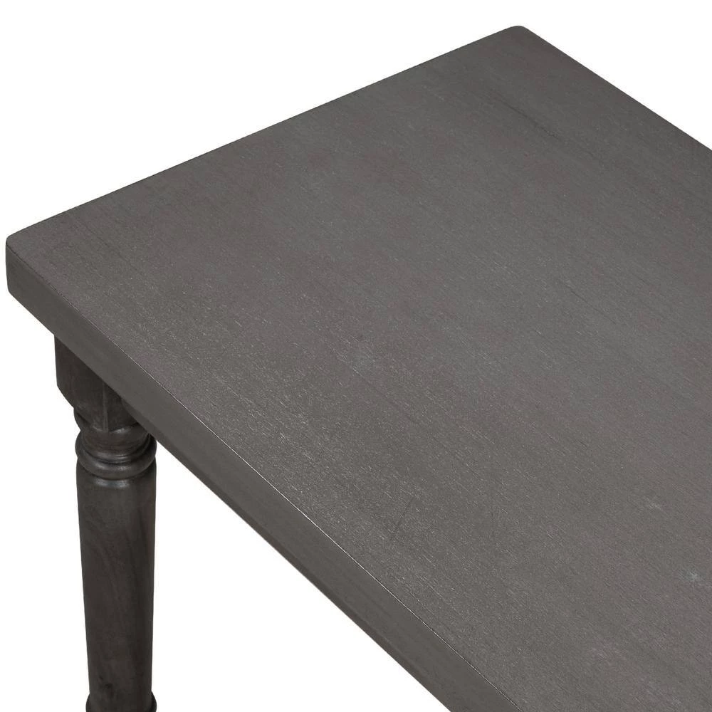 Classic 6-Piece Rectangle MDF Top Gray Dining Table Set with 4 Chairs, 1 Bench Set of 6 by GODEER - Image 7