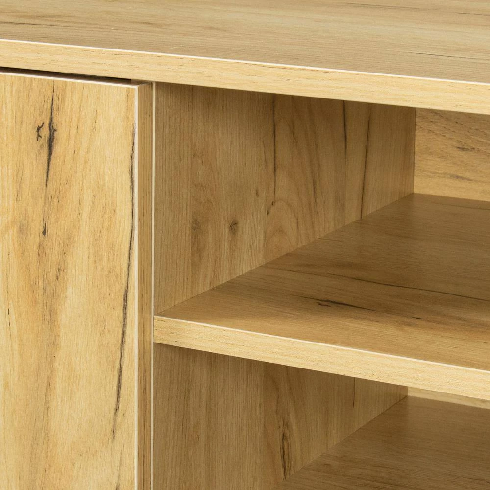 63.00 in. Oak TV Stand Fits TV's up to 70 in. with Latest Design Storage by GODEER - Image 10