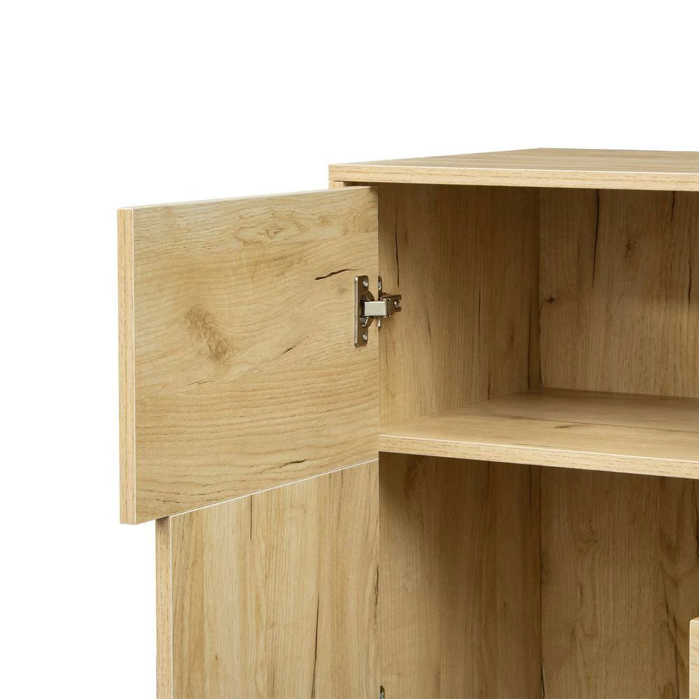 Oak Sideboard with 4-Storage Spaces by GODEER - Image 7