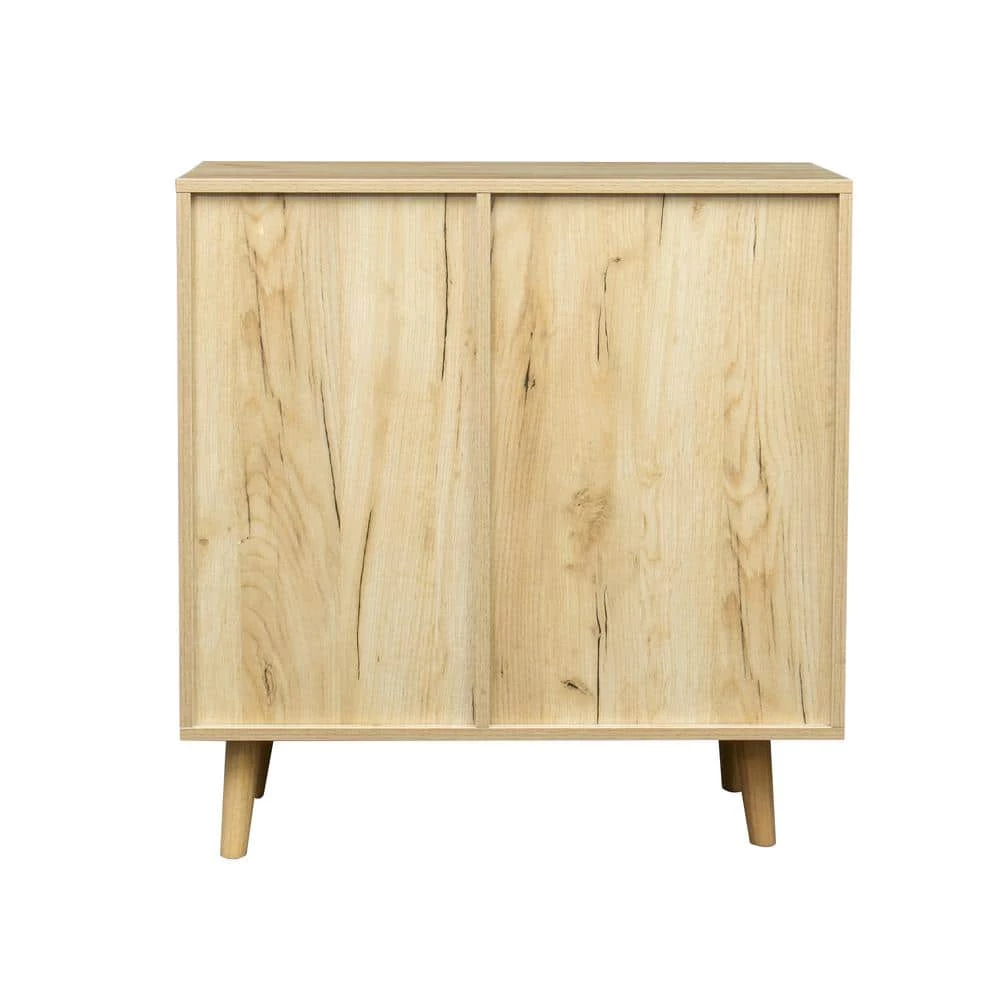 Oak Sideboard with 4-Storage Spaces by GODEER - Image 3