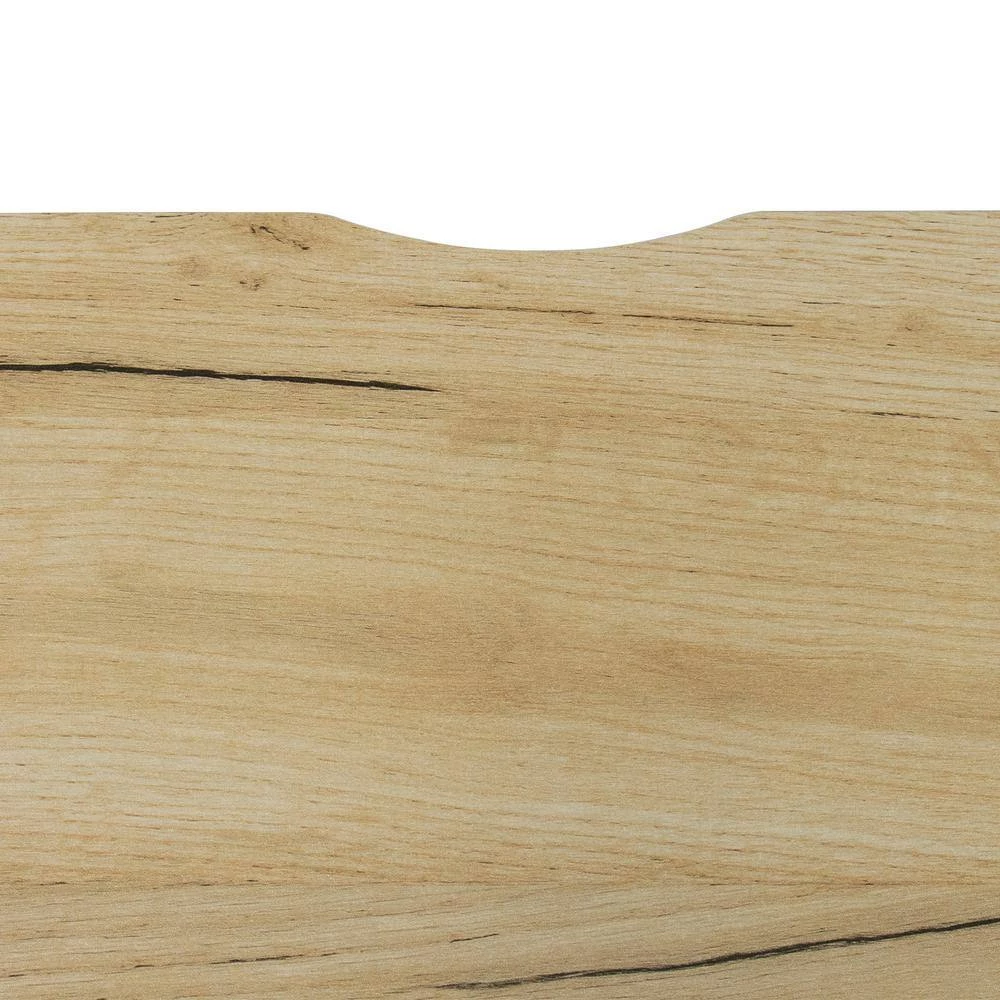 58 in. Oak TV Stand Fits TV's up to 65 in. Modern Wood Universal Media Console with Metal Legs by GODEER - Image 9