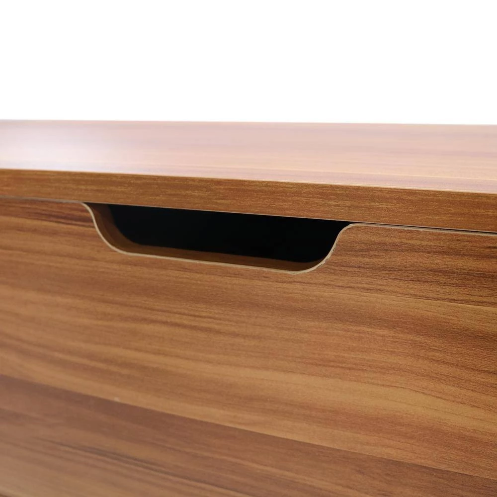 43.30 in. Rosewood Rectangle Particle Board Coffee Table, Liftable and Lowerable Table Top by GODEER - Image 11