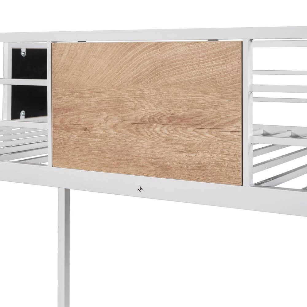 White Twin Over Full with Trundle by GODEER - Image 6