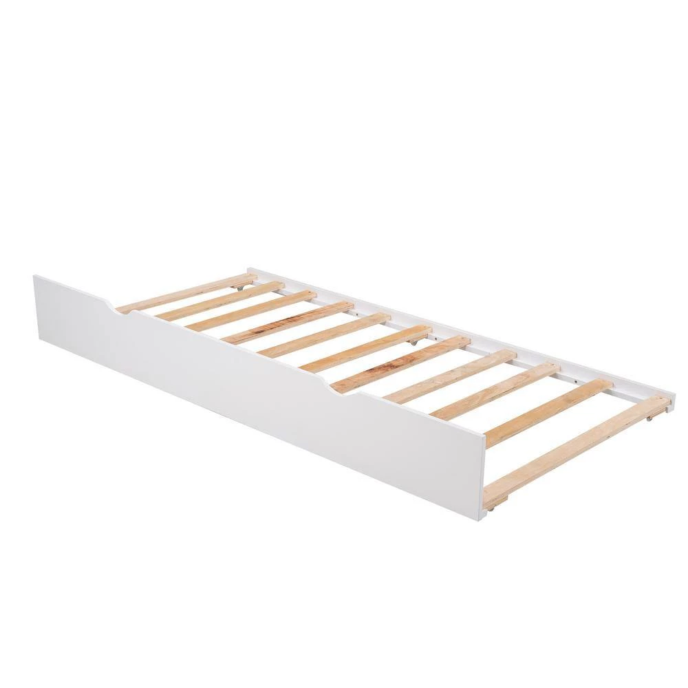 White Twin Multi-Functional Daybed with Drawers and Trundle by GODEER - Image 11