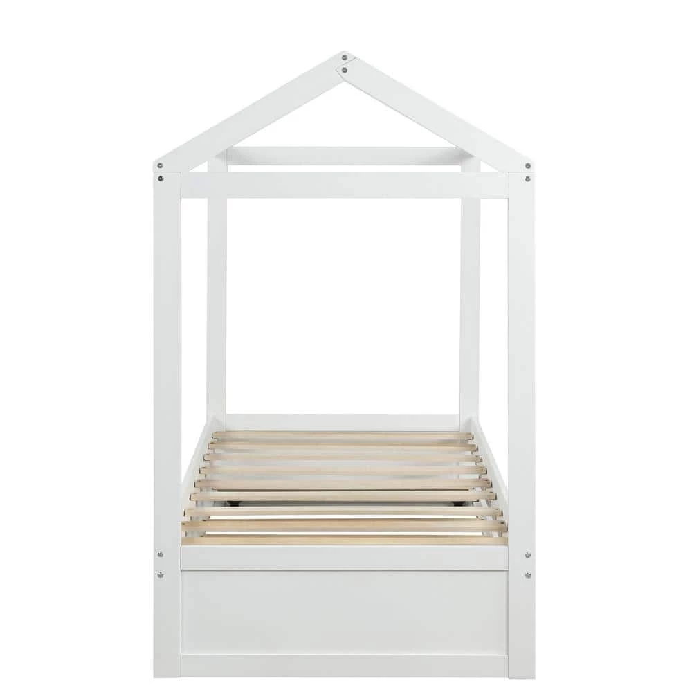 White House Bed with Trundle Decorated by GODEER - Image 3