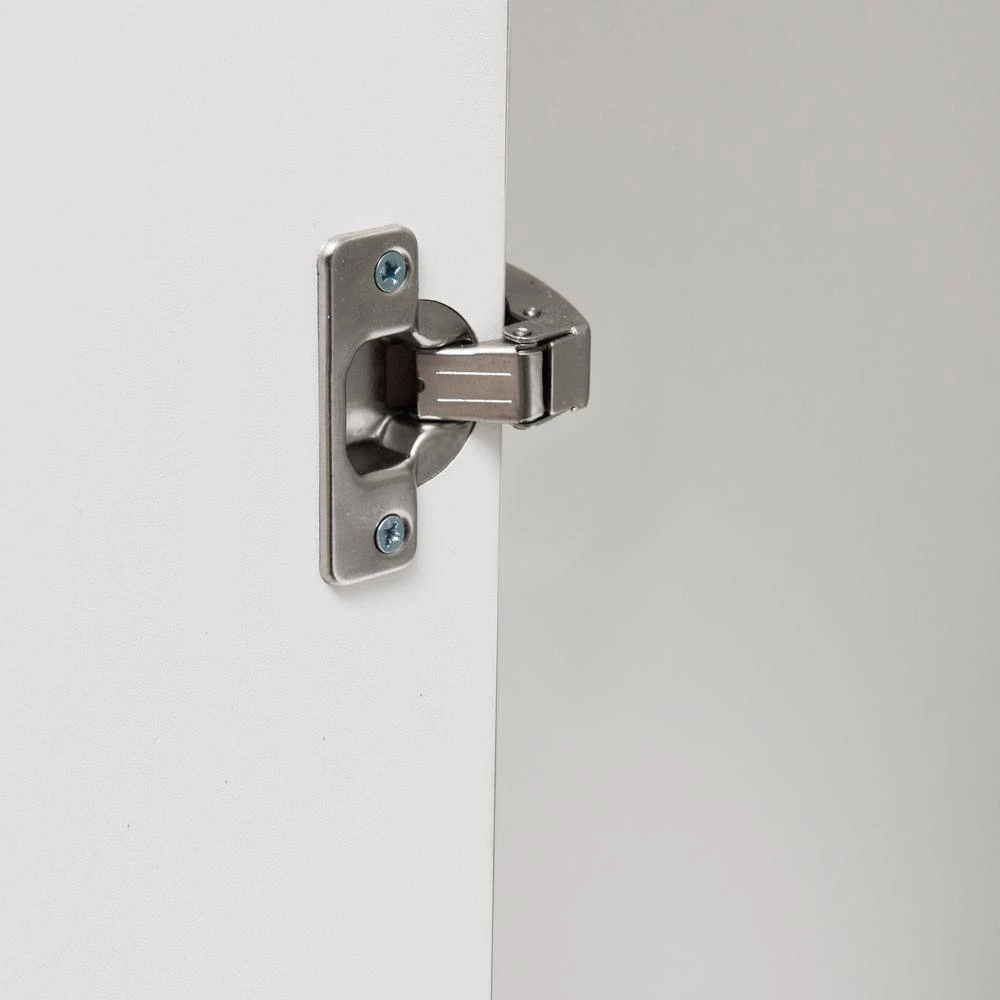 White High Gloss Buffet-Storage Cabinet Display Cabinet with Drawer and 2-Doors by GODEER - Image 7