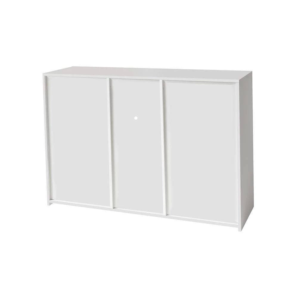White High Gloss Buffet-Storage Cabinet Display Cabinet with Drawer and 2-Doors by GODEER - Image 3