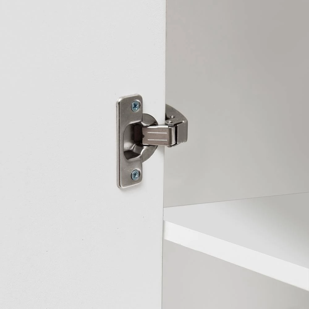 White High Gloss Buffet-Storage Cabinet Display Cabinet with Drawer and 2-Doors by GODEER - Image 6